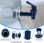 Replacement Cooler Faucet Water Bottle Jug,Water Dispenser Tap Set,BPA-Free Plastic Spigot Spout Water Beverage Lever Pour Dispenser Valve,Water Crock Tap (4 Blue)
