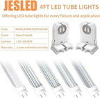 JESLED Non Shunted LED Tombstones - (Pack of 8) T8 Lamp Holder, UL Turn Type Tombstone Lampholder for T10 T12 LED Fluorescent Tube Replacement, Medium Bi-pin G13 Socket for Programmed Start Ballasts