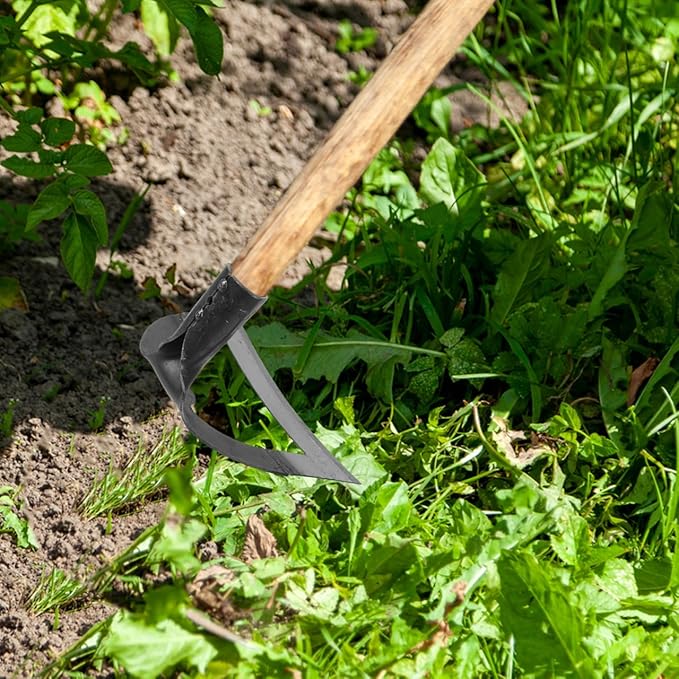DOITOOL Stainless Steel Garden Hoe Tool Hollow Weeding Cultivator for Soil Loosening Planting and Tillage 8.38X5.51 Inches Durable Gardening Hand Tool