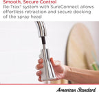 American Standard 1048804230 Aspirations Touchless Pull-Down Kitchen Sink Faucet, 1.8 GPM, Matte Black/Stainless Steel