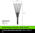Yard Butler Terra Garden Hand Tools - Weeding Hand Tiller Tool for Efficient Gardening - Weed Remover Tool for Lawn & Garden Care - Durable Gardening Accessory, Whisk Rake