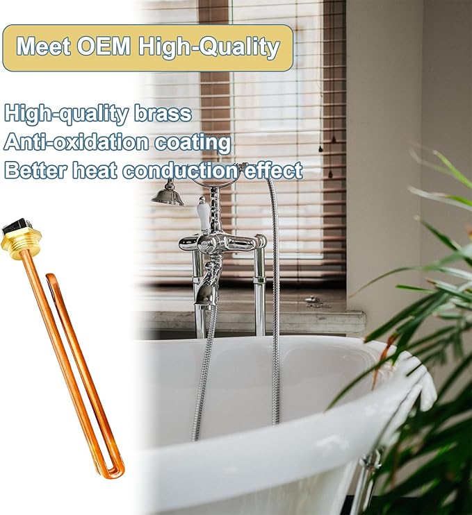 Upgrade HE 90240 Heating Element, For Ecosmart ECO 18 24 27 36, Rheem, Eemax, Richmond Electric Tankless Water Heaters, Water Heater Element Heater Parts, 9KW 18KW 27KW 36KW 240V, 3 Pack