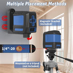 Laser Level, 100ft Self Leveling Green Cross Line nivel Laser, Lazer Leveler Tool for Picture Hanging Construction Floor Tile Wall Home Renovation, Indoor Outdoor Project