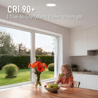 TORCHSTAR Basic Series 12-Pack 5CCT 6 Inch Ultra-Thin LED Recessed Lighting with J Box, CRI90, Aluminum, 2700K3000K3500K4000K5000K, 5%-100% Dimmable Slim Recessed Downlight, 12W 1000LM, ETL & ES