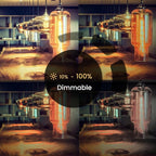 4 Pack T10 Tubular Light Bulbs, 25W Bulb, Clear Incandescent, E26 Medium Base, Warm White, Dimmable Vintage Tubular Style Showcase Bulb