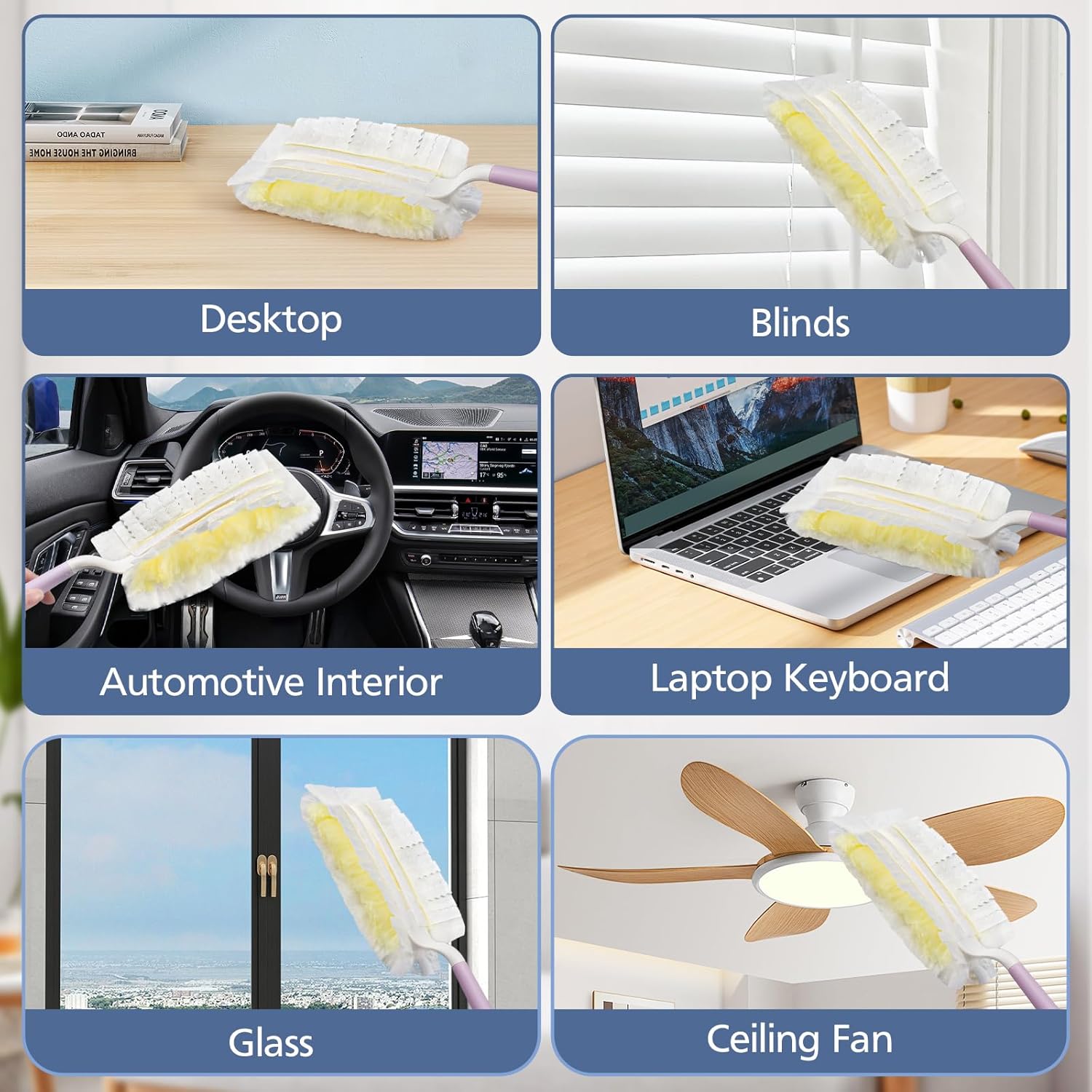 Duster Refills,35 Count Disposable Duster Refill Heavy Duty Dusters Refills Replacement Head,Yellow