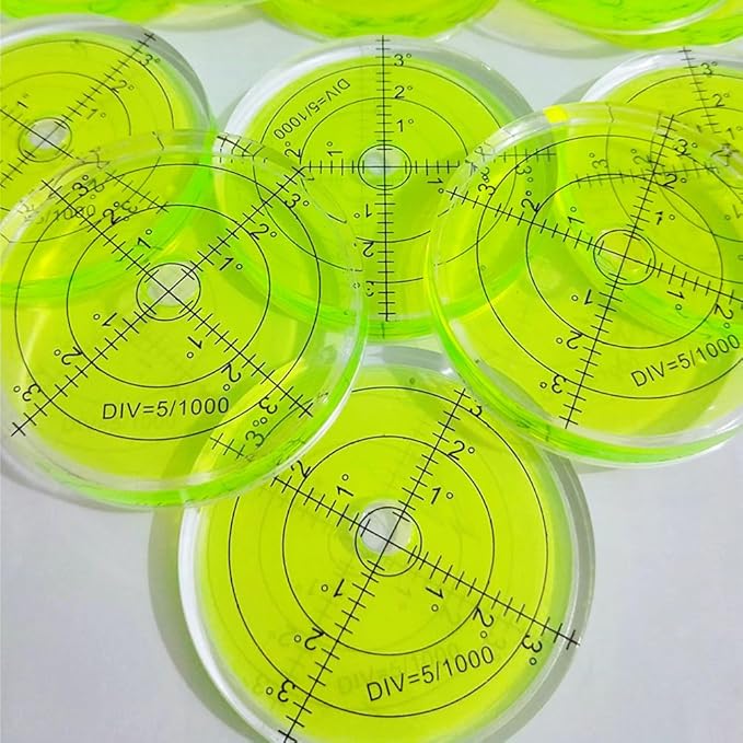 Bubble Spirit Level 66MM Degree Marked Surface Circular Level Bubble Measuring Layout Tools