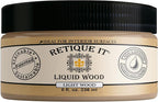Retique It New and Improved Formula Liquid Wood Coatings - Stainable Primer - Paint It then Stain it (Light Wood, Small)