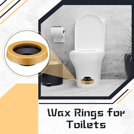 Marsui 4 Pack Toilet Wax Ring Thick Toilet Bowl Wax Ring Gasket for Toilet Bowl Toilet Wax Ring Seal for 3-inch/4-inch Waste Line-Gas, Odor and Watertight Seal