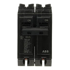 ABB Q-Line® THQL2150 50A Circuit Breaker • 50 Amp Double Pole Breaker, 120/240 VAC, 10 kAIC • Thermal Magnetic Trip • Long-Time & Instantaneous Protection (LI) • Plug-in Mount