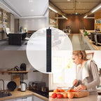 Metal Wall Mount Power Strip, Mountable Power Outlet with 6 AC Outlets, Aluminum Alloy Mount Power Socket with Switch, 6 FT SJT 3/C 14AWG Power Cord, 15A 125V 1875W (6AC) Black