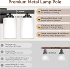 5-Light Bathroom Light Fixtures, 31" Modern Vanity Lights Over Mirror with Milky White Glass Shade, Matte Black Light Fixture, Classic Wall Light Fixture for Mirror Living Room Cabinet Bedroom Porch