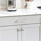 10 Pack 5"(128mm) Cabinet Handles Brushed Nickel Kitchen Cabinet Pulls Satin Nickel Drawer Pulls Cupboard Hardware for Cabinets