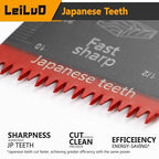LEILUO 55-Piece Multitool Blades Kit Titanium and Japanese Tooth for Wood Nails Drywall Universal Multi Tool Accessories Storage Bag Included Compatible with DeWalt Makita Dremel and More