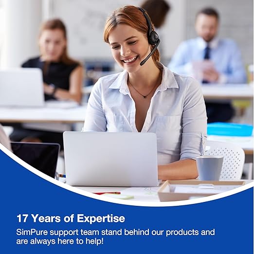 SimPure Whole House Water Filter System, 3-Stage Clear Home Water Filtration with Sediment Carbon and GAC Filters, Reduce Odor, Chlorine, Taste, Iron, Lead, 1" NPT Brass Port, BPA Free (DB20P-3)