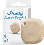 Shelly Blu Button Tough Mocha | Bluetooth-Operated Multi-click Action and Scenes Activation Button | Versatile Control | Home Automation | IP54 Waterproof | Highly resilient | Broad range
