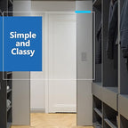 LIDER Minimalist Design Matte Finish Lighted Triple Switch with Screwless Wall Plate, Combination Frameless Decorator Switch with Locator Light, Ground Terminal, Single Pole, 15A 120V, UL Listed, Gray