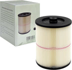 2 Pack 17816 9-17816 Red Stripe Vacuum Cartridge Filter Compatible Wet/Dry Vacuum Models 5, 6, 8, 12, and 16 32 Gal. Vacuums produced since 1988 8.5 Inches- White/Red