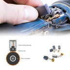 Electric Motor Carbon Brushes 10 Different Sizes for Replacement Repair Power Tool Part (50PCS)