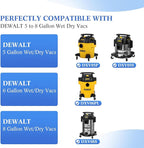 9 Pack DXVA19-4104 Vacuum Bags for DEWALT 5 to 8 Gallon Wet/Dry Vacuum, Disposable Shop Vac Bags, Dust Collection Bag Replacement