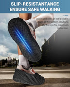 100 Count Shoe Covers Disposable Non-Slip, Premium Cloth Boot Covers, Slip-resistant, Durable, Breathable, Non-toxic, Recyclable