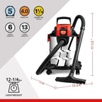 Shop-Vac 5 Gallon 4.0 HP Wet/Dry Vacuum with Blower Function, Stainless Steel Tank, Portable Shop Vacuum with Wheels, Includes Filters, Hose & Accessories, Ideal for Garage and Workshop