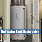 WHK Water Heater Drain Valve 3/4"MIP X 3/4" Male GHT Connection to drain or Flush Hot Water Heater Faster and Easy Big Full Port (Lead-Free Brass,3 Inch Shank with Long Handle,Straight)