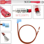 4PCS RV 93866 Water Heater Thermal Cutoff Kit, Replacement OEM Part Thermal Fuse, Toilet Part Mobile Fittings For RV Atwood 91447 93866 Water Heater GCH6-4E GH6-6E G6A-6E GCH6A-7E GCG6A-9E XT Series