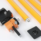 13.8 Ft/4.2 M Laser Level Pole, Multi functional fine-tuning gimbal, 1/4adapter, 5/8 "-11 nut for rotary and linear lasers