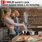 K&H 4 Burner 30 Inch Built-in Electric Stove Top Radiant Ceramic Cooktop Knob Control 240V 7200W CE30-7206K