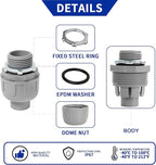 (1" Conduit Coupling 10 Pack) Yariwiz 1 inch Plastic Liquid Tight Conduit Coupling