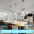 Tubular LED Edison Bulb Dimmable 4000K Neutral White, 6W, 60 watt Equivalent, E26 LED Light Bulbs, T10 Edison Bulbs for Chandeliers, Ceiling Fan, 90+CRI 600LM, 6 Pack