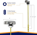Toilet Handle Replacement (Chrome Polished, Side Mount)