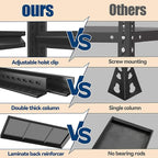 Garage Shelving, 2000LBS Garage Shelving Heavy Duty, Adjustable and Detachable Metal Storage Shelves with Fences, Easy Assembly, Shelves for Warehouse,Basement (32" W*15.7" D*63" H)