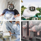Full Face Respirator Mask, Reusable Respirator Mask with Filters, Gas Mask with Activated Carbon Filter for Gases, Dust, Vapors, Paint, Spray, Epoxy Resin, Welding, Chemicals