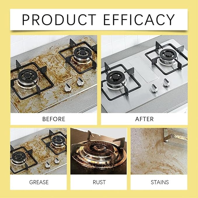 Heavy Duty Kitchen All-Purpose oil stains Cleaner Degreaser spray,Kitchen All-Purpose Cleaner Removes Stains on Microwave,Oven,Stove Top