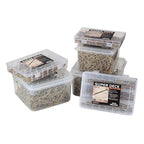 WELLOCKS Deck Screws, Wood Screws, Tan, Superior Rust Resistant, Epoxy Coated, Above 1000 Hour Salt Spray Coating T25 Torx Star Bit Included for Outdoor Wood Fence (Trial Size 0.44LBS, #8×2-1/2")