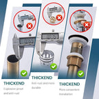 Antique Brass Pop UP Drain, Bathroom Vessel Lavatory Vanity Faucet Sink Stopper, Built-in Anti-Clogging Strainer, Fits Standard American Drain Hole(1-1/2" to 1-3/4"),Without Overflow RWF082S