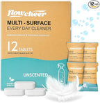 Free & Clear All Purpose Cleaner Refills – Non-Toxic Multi-Surface Cleaning Tablets (12 Pack) Makes 192 Fl Oz Spray Cleaner for Home & Kitchen – Unscented