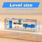 BETHEL Small Level Mini Bubble 90°/180°SpiritLevel,Magnetic 2.95 Inch Shatterproof Cross Check Pocket Level Picture HangingLevels Tools for Machinist,Construction & Household