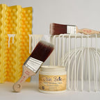 Dixie Belle Paint Company Chalk Finish Furniture Paint - Buttercream (1 Gallon - 128oz) - Matte Creamy White Chic Chalk Mineral DIY Furniture Paint