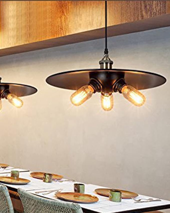 Short T10 LED Bulb, 5in Vintage Edison Dimmable Bulb 6W 2700K Warm White Tubular Bulbs, E26 Medium Base Clear 600LM 60W Equivalent for Cylinder Pendant Wall Sconces Chandelier Vanity 4Pack