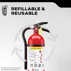 Kidde Commercial-Grade Fire Extinguisher for Office, Schools, Rechargeable, 2A10BC