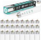 GoodBulb 25-Watt 36 Inch T8 Fluorescent Light Bulb 4100K Cool White Medium Bi-Pin Base 2225 Lumens 86 CRI 36000 Life Hours Instant/Programmed Start Pack of 25 Bulbs