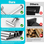 Chrome Bathroom Hardware Set,10 Pieces Towel Bar Towel Holder Set Includes Towel Bar, Toilet Paper Holder,Towel Ring and Towel Hook Wall Mount Bathroom Accessories Towel Racks for Bathroom