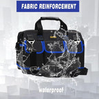 FASTECH 20 Inch Tool Bag, Waterproof Wide Mouth Tool Kit, Heavy Duty Tool Bag Organizer With Shoulder Straps and Molded Base, Tool Storage Package For Screwdrivers, Pliers, Nut Drivers (Blue20IN)