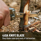 Multitool Stainless Steel Multi-Tool Pliers 13-in-1 with Sheath, Safe Locking, Carabiner, Professional Pocket Tools for Fishing & Camping