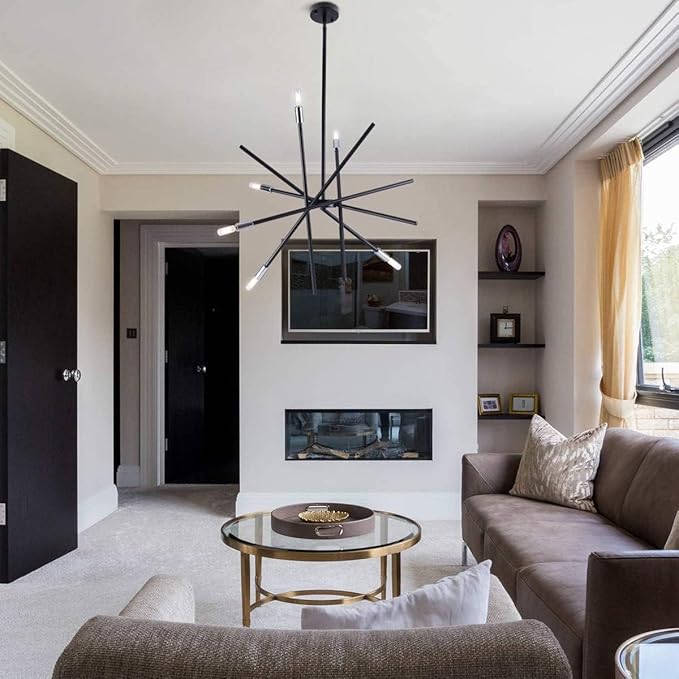 Dimmable E12 LED Bulbs 100W Candelabra Incandescent Bulbs 8W E12 Edison Light Bulbs 5000k Cool White LED Filament Edison Candle Bulb with Decorative, 6Pack