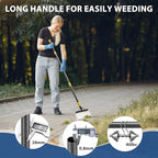 Garden Flat Scraper, 60" Multifunctional Cleaning Shovel, Heavy Duty Manual Weeder Metal Floor Scraper Garden Tool for Scraping, Ice Remove, Lawn Digging, Weeding, Edging