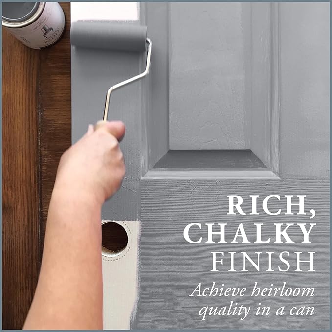 AMY HOWARD AT HOME Chalk-Based One Step Paint for Furniture, Cabinetry, Decor, Finish, and More | No Stripping, Sanding, or Priming | Light Base | 32 Ounce | Atelier